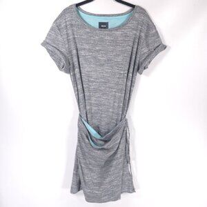 NWT Anthropologie MAEVE Riley Heathered Wrap Tie Waist Soft‎ Mini Dress LARGE